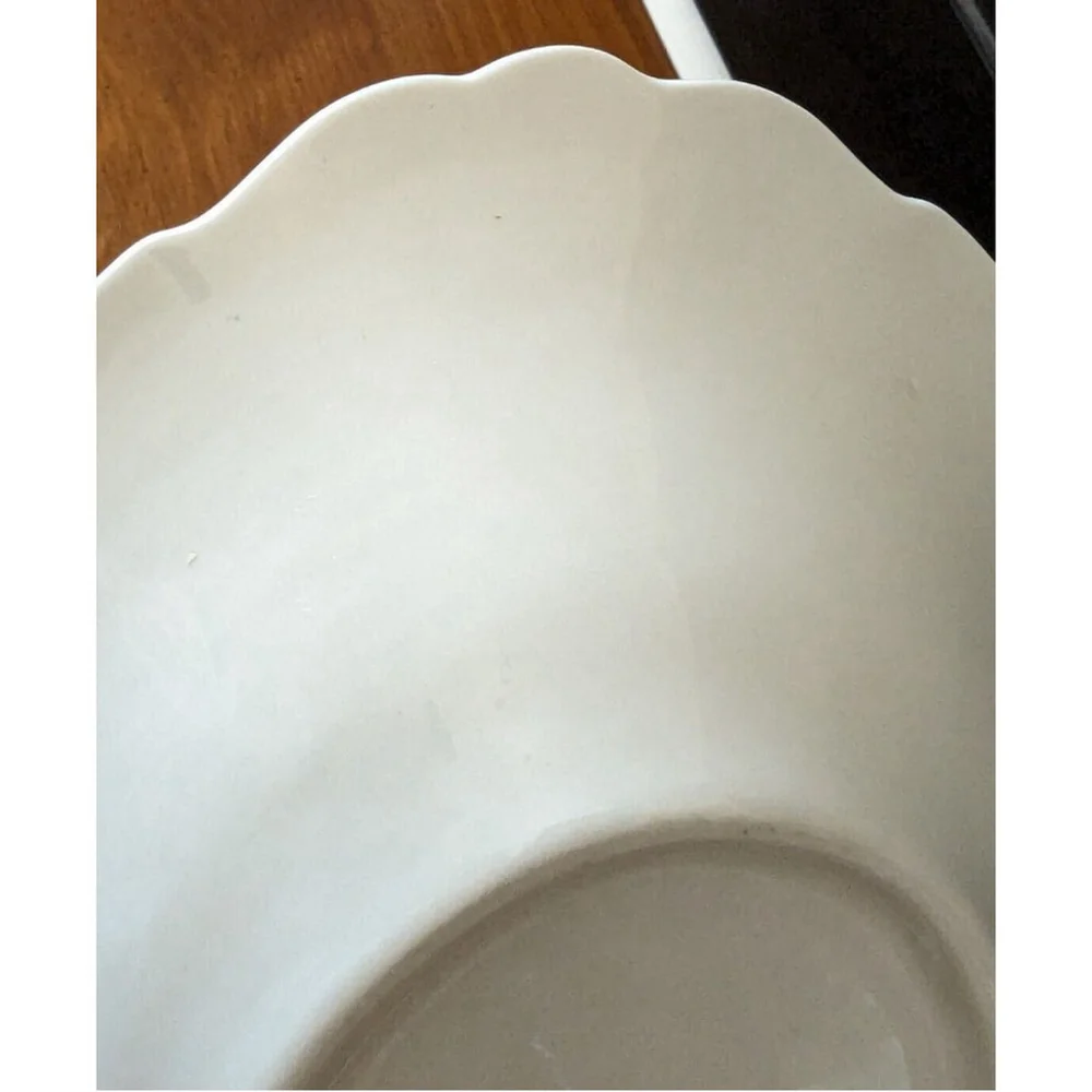 Embassy Oval Vegetable Bowl Pink & Lavender Flowers Raised Border